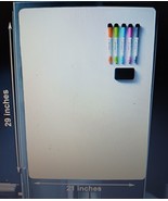 Flexible Full Fridge Magnetic Dry Erase White Board for Fridge 29x21 inch - $33.83 CAD