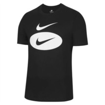 Nike Mens Sportswear Swoosh T-shirt Size 2XL Color Black - £27.09 GBP