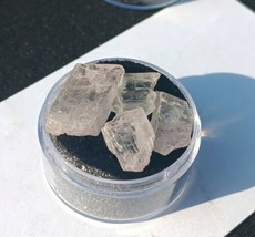 Terminated Kunzite Crystal, 4.2G, 4 Stones, Striated Pink Kunzite 20x19mm - £12.93 GBP