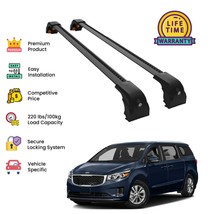 Premium Quality Roof Rack Cross Bar set for Kia Sedona 2016 - 2021   -Black - £135.36 GBP