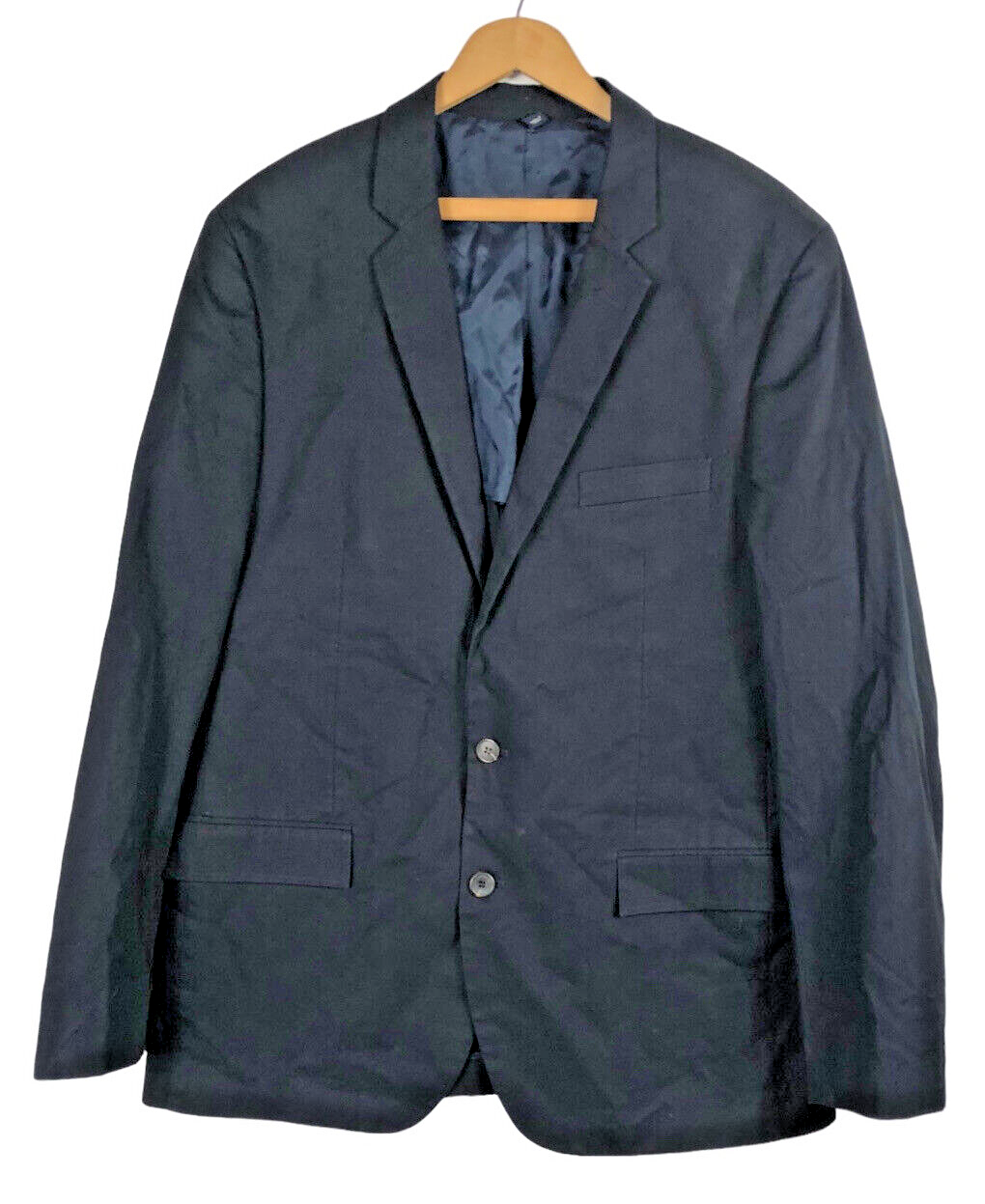J Crew Thompson Blazer Jacket 44L 44 Long Navy Blue Chino Cotton Mens *R... - $46.44
