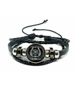 Viking Bracelet Victory or Valhalla Vegvisir Compass Norse Beaded Cuff B... - £5.65 GBP