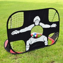 Folding Soccer Goal Portable Training Goal Mini Children&#39;s Football Target Net   - £98.20 GBP