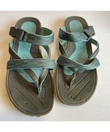 Tek Gear Blue Green Gray Women’s Sandals Shoes 7 - 7.5 Turquoise - $6.28 CAD
