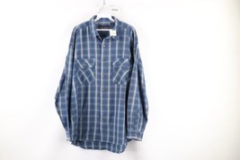 NOS Vintage 90s Streetwear Mens XL Double Pocket Collared Button Shirt P... - $49.45