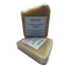 Oatmeal Milk Honey 2 Pack Natural Handmade Soap Bar Bundle Gift Set For Men and  - £27.99 GBP