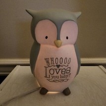 Grasslands Road Owl Whoooo Loves You Baby Desktop Light NWT - £22.82 GBP