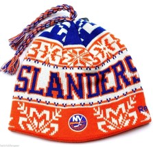 New York Islanders Reebok NHL Tassel Winter Knit Hockey Hat/Beanie/Toque - £15.16 GBP