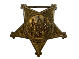 GRAND ARMY OF THE REPUBLIC, TYPE IVa, STAR PENDANT, NUMBERED, CIVIL WAR ... - $950.37 MXN