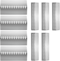 Grill Heat Plates Flavor Bars 9-Pack Stainless Steel for Bull Cal Flame Brahma - £93.92 GBP