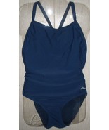 EXCELLENT WOMENS Ocean BRAND NAVY BLUE ONE PIECE SWIMSUIT   SIZE 34 - $433.10 MXN