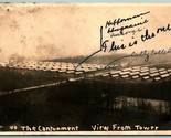 RPPC The Cantonment From Tower Fort Sheridan Wyoming WY 1910s Postcard J6 - $42.52