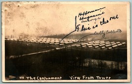 RPPC The Cantonment From Tower Fort Sheridan Wyoming WY 1910s Postcard J6 - £33.59 GBP