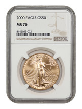 2000 $50 Gold Eagle NGC MS70 - £2,544.19 GBP