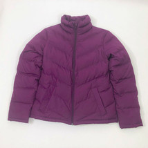 Lands&#39; End Purple Puffer Down Jacket Wms Size XS 2-4 - £22.07 GBP