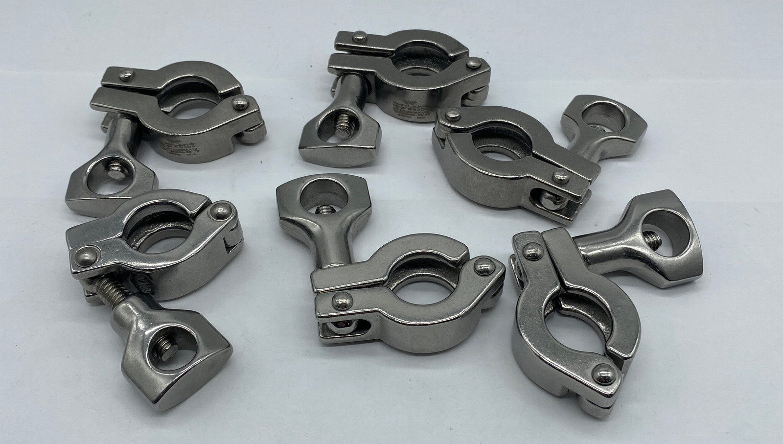 Wayland S190606AA19 Stainless Clamps for 1/2-3/4&quot; Tube OD  W413MHM Lot of 6 - $44.15