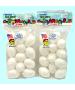 Eggsville, USA Toy Eggs (2) 12 Large Dozen White Vintage Easter Peoria Plastics