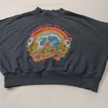 O’Neill Daydream Drifter Women's Small Blue Crewneck Cropped Pullover Sweatshirt image 12
