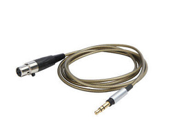 Male 3.5 mm TRS to 3-Pin Mini Female XLR Silver Plated Audio Cable 4FT/6FT - £14.23 GBP+