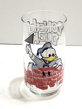 Vintage Mickey Mouse Club Donald Duck Brick Builder Glass Tumbler Mason ... - $10.27 CAD