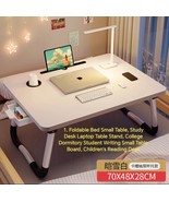 Foldable Bed Small Table, Study Desk Laptop Table Stand, College Dormito... - $269.39 CAD