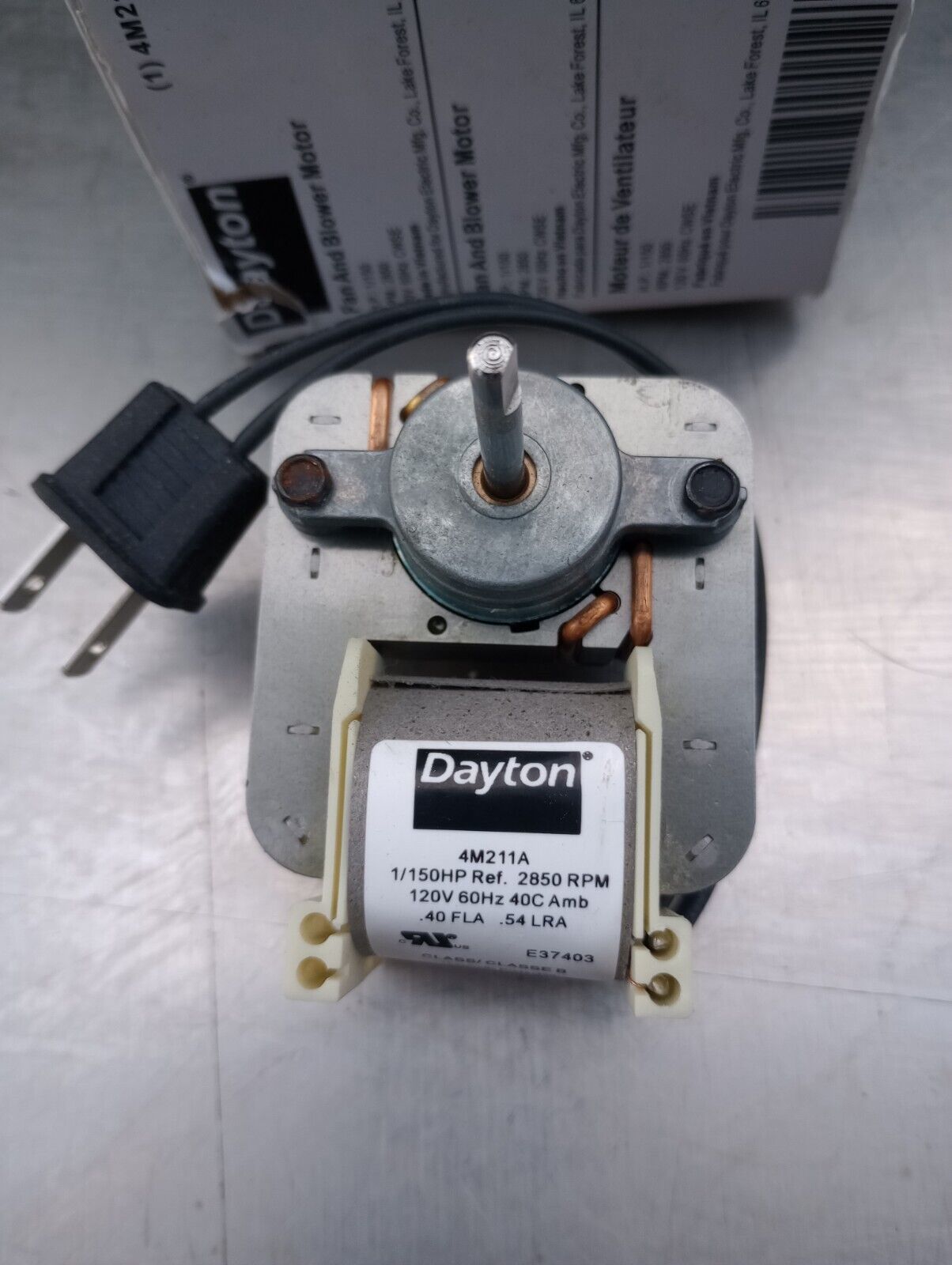 Dayton 4M211A Fan And Blower Motor 1/150 HP 2850RPM 120V 60Hz - $24.75