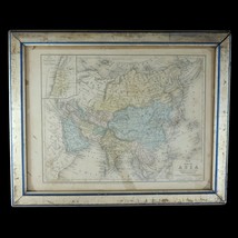 Framed Original Engraved Mitchell’s Map of Asia 1858 - £18.95 GBP