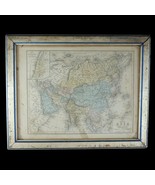 Framed Original Engraved Mitchell’s Map of Asia 1858 - £15.50 GBP