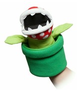 Super Mario Bros Piranha Plant Hand Puppet 12&quot; Plush New w/ Tag Nintendo... - £156.44 GBP