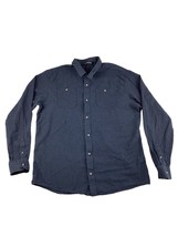 Travis Mathew Flannel Shirt Men’s XL Blue Button Up Long Sleeve - £19.76 GBP