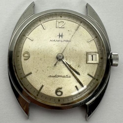 Hamilton Accumatic A-575 1961 Calendar Automatic 692 Movement Watch Runs Great - £177.82 GBP