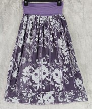 Lapis Anthropologie Skirt Womens Small Purple Floral Boho Hippie Casual ... - £31.64 GBP