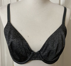 Victoria&#39;s Secret 36D Bra Heathered Black Plunge Front Wired Convertible... - £16.43 GBP