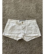 Abercrombie &amp; Fitch Girls Khaki Shorts White Cotton Chino Size 14 Pockets - $13.00 CAD
