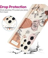 Samsung Galaxy S24 Ultra Case Shockproof Floral Design Wrist Strap &amp; Kic... - $16.26 CAD