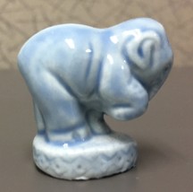 Vintage Collectible Miniature Blue Elephant Ceramic - £7.86 GBP