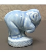 Vintage Collectible Miniature Blue Elephant Ceramic - £7.84 GBP