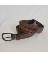 Ariat Belt Men&#39;s 38 Western Brown Leather A10004667 Distressed Cowboy - $410.08 MXN