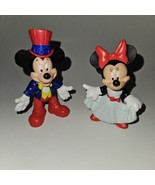 2 Disney Figures Mickey Mouse Minnie Mouse Fancy Dress Suit Cake Topper ... - £11.57 GBP