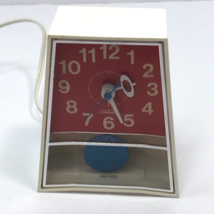 Retro Futurism Sunbeam EB-B1 Electric Alarm Clock Animated Pendulum Read - £50.26 GBP