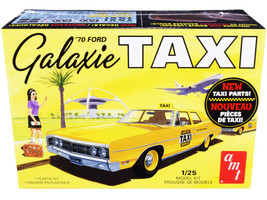 Skill 2 Model Kit 1970 Ford Galaxie Taxi w Luggage 1/25 Scale Model AMT - £37.46 GBP