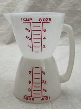 Vintage Tupperware Measuring Cup Two-Sided Double Wet Dry 8 Oz 1 Cup Handle 860 - £12.21 GBP