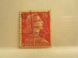 {ST-30} Stamp~ France, 15F, Republique Francaise - $1.00