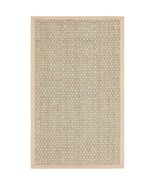 SAFAVIEH Natural Fiber Collection 2&#39; x 3&#39; Beige NF114A Border Basketweav... - £32.23 GBP