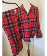 Victoria&#39;s Secret NWT Red Plaid Pajama set size XS - £17.12 GBP