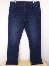 The Perfect Jean NYC Men&#39;s 38x32 Blue Dark Wash Slim Fit Jeans Stretch D... - £23.34 GBP