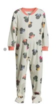 Disney Minnie Mouse 1 Piece Sleeper Fleece Toddler Girls White Size 4T NEW - $17.81