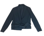 HELMUT LANG Femmes Blazer Shorts Belted J Solide Noire Taille US 2 G09HW107 - £111.52 GBP