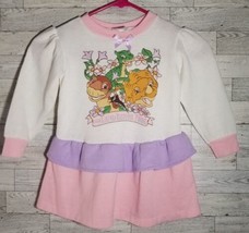 Vintage Land Before Time Dress RARE 1988 3T Toddler JCPenney Dinosaur Sweatshirt - £184.48 GBP