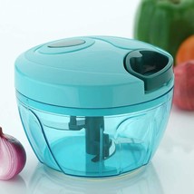 New Handy Mini Plastic Chopper with 3 Blades, Mulit Color MAKING YOUR LI... - £27.24 GBP